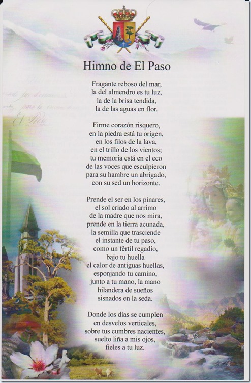 Letra del himno oficial de El Paso