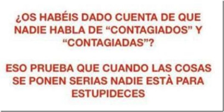 No lugar para estupideces